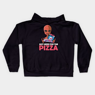 Just Here For The Pizza Kids Hoodie